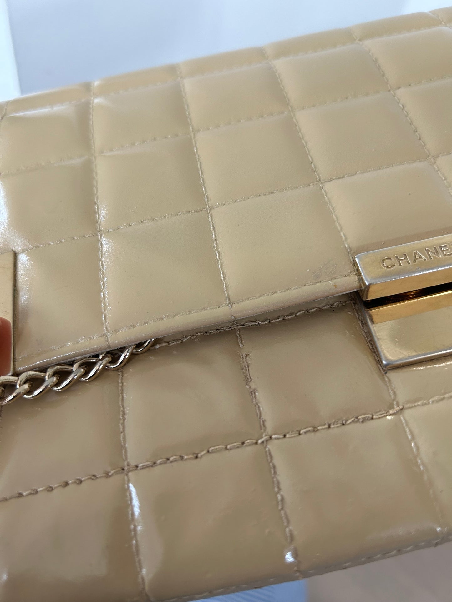 Chanel East West Chocolate Bar Bag