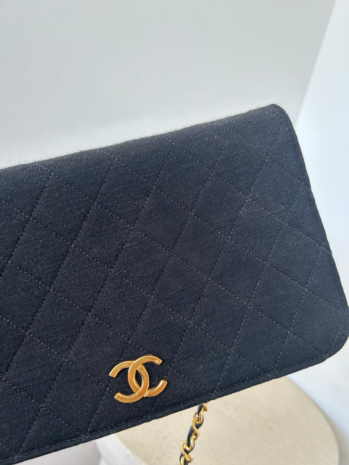 Chanel Jersey Full Flap Bag