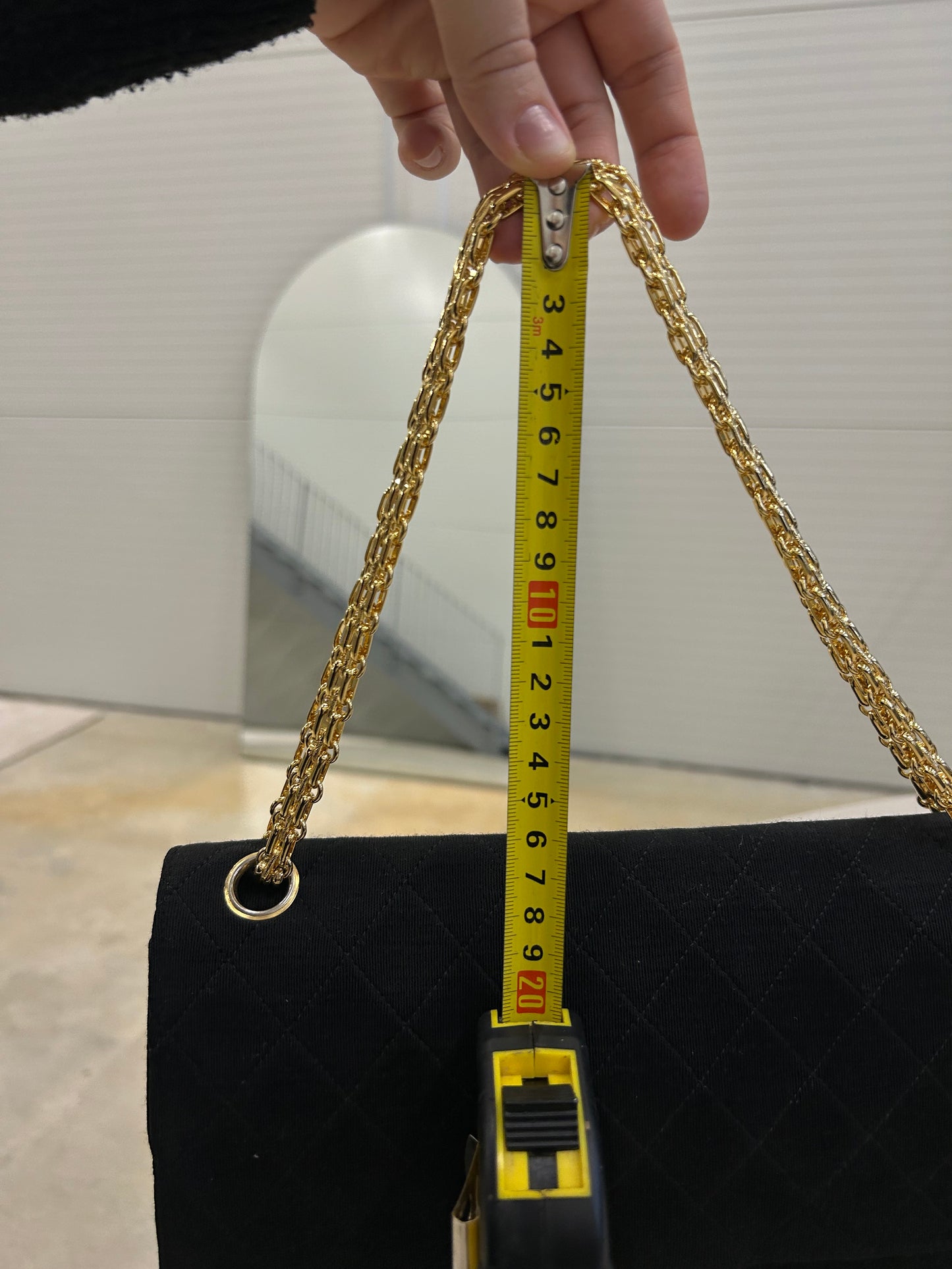 Chanel double flap cotton bag
