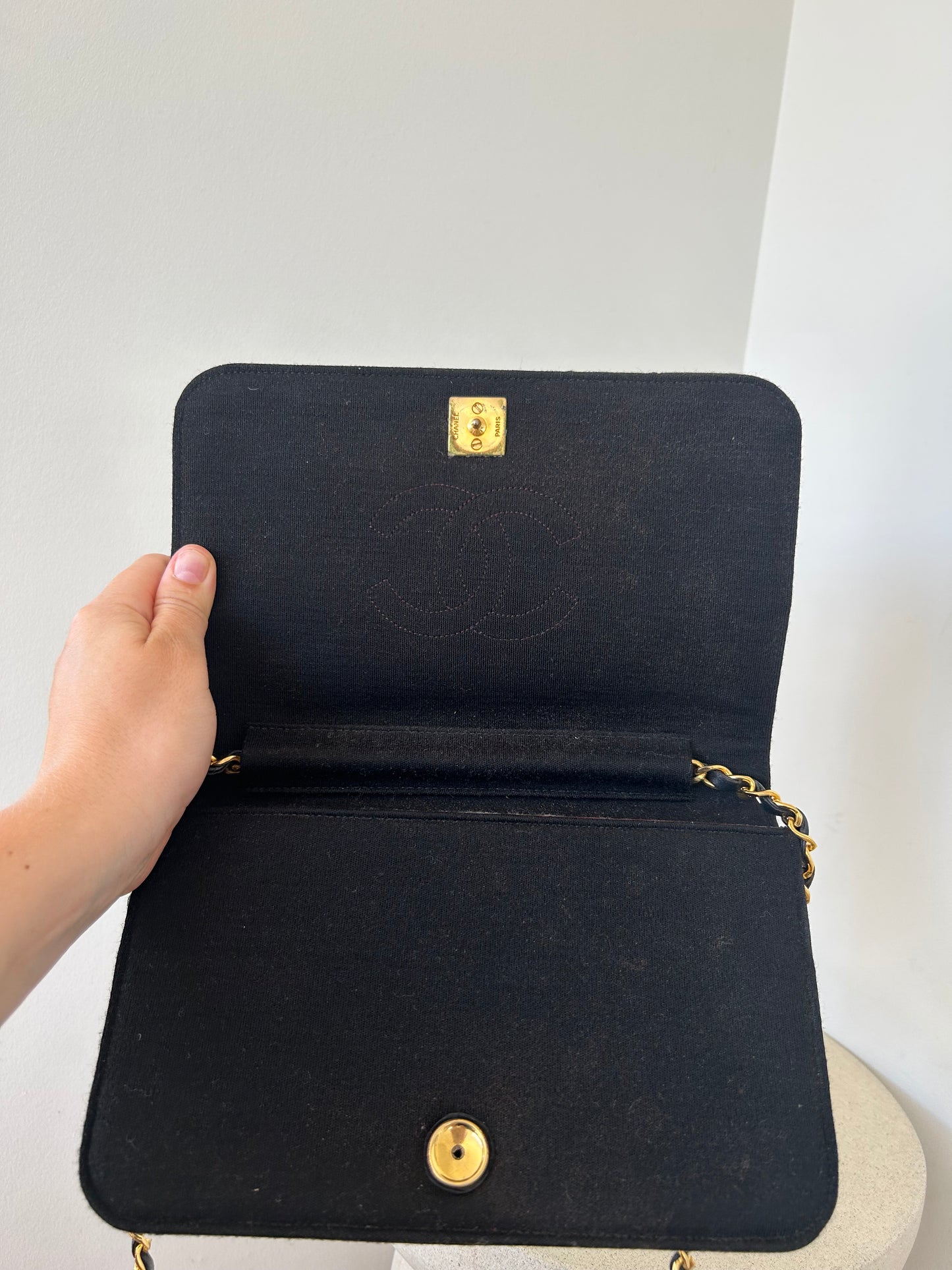 Chanel Jersey Full Flap Bag
