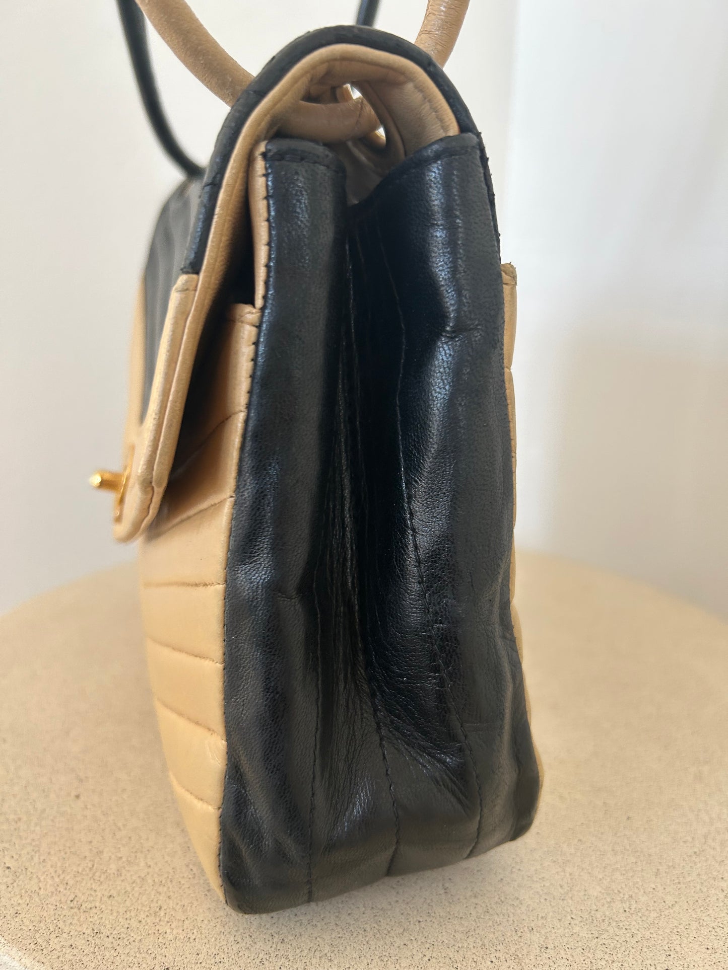 Chanel Bicolor V Stitch Bag