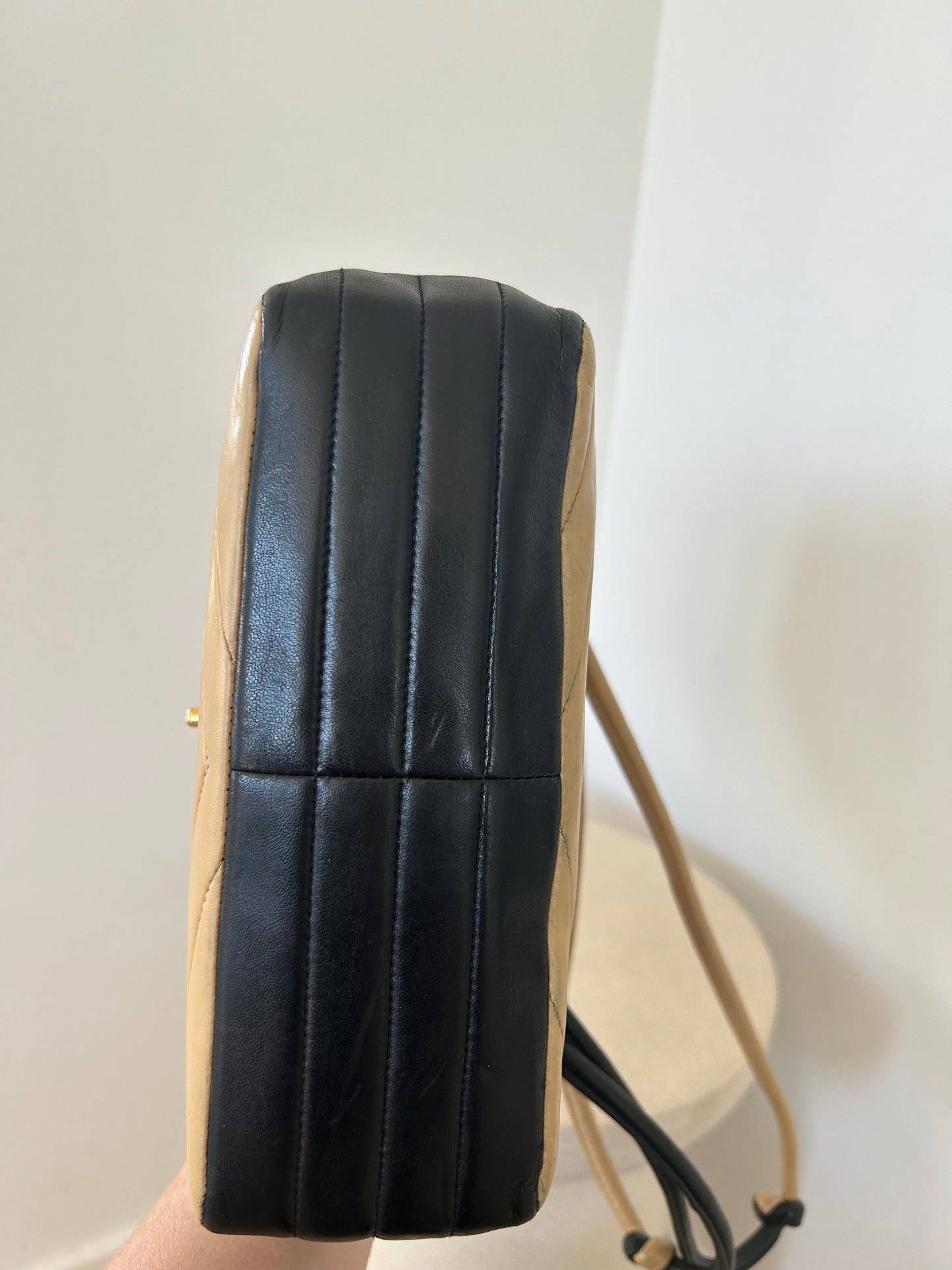 Chanel Bicolor V Stitch Bag