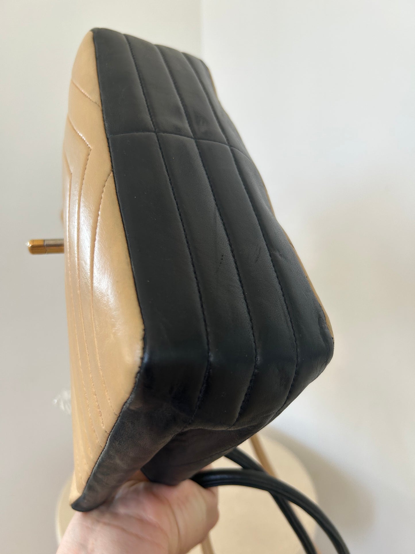 Chanel Bicolor V Stitch Bag