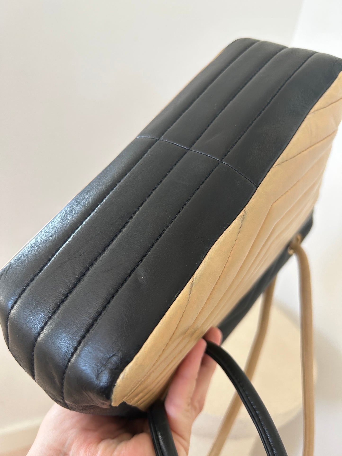 Chanel Bicolor V Stitch Bag