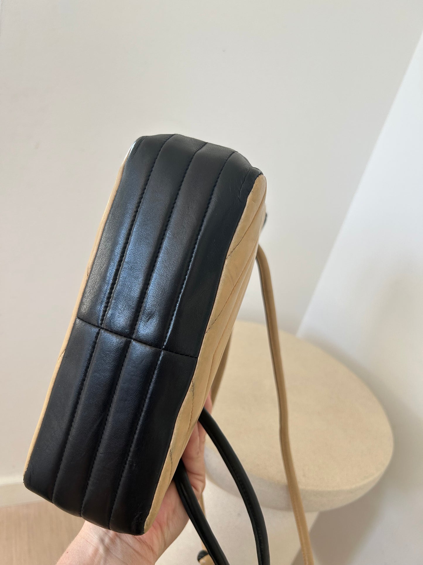 Chanel Bicolor V Stitch Bag
