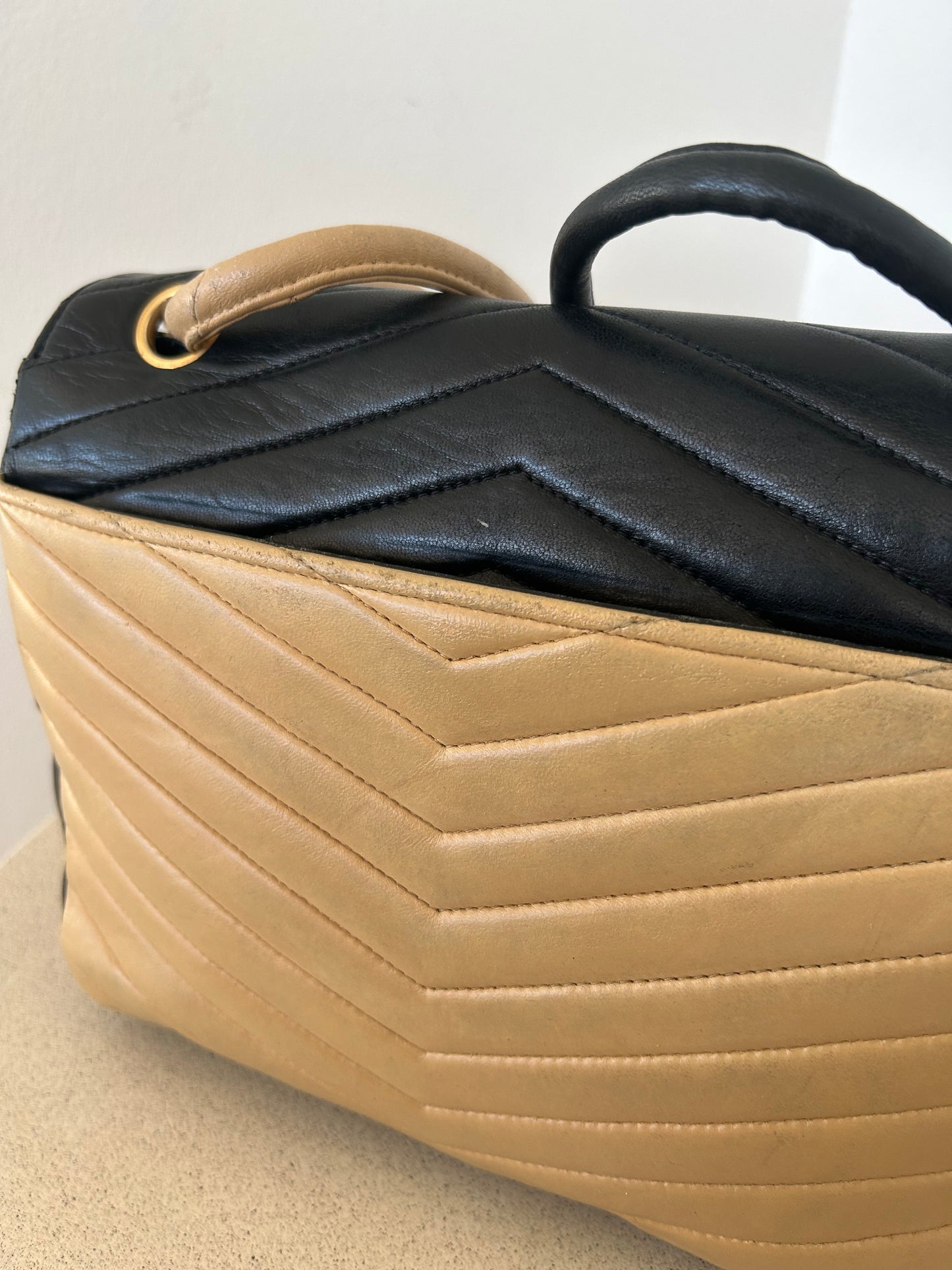 Chanel Bicolor V Stitch Bag