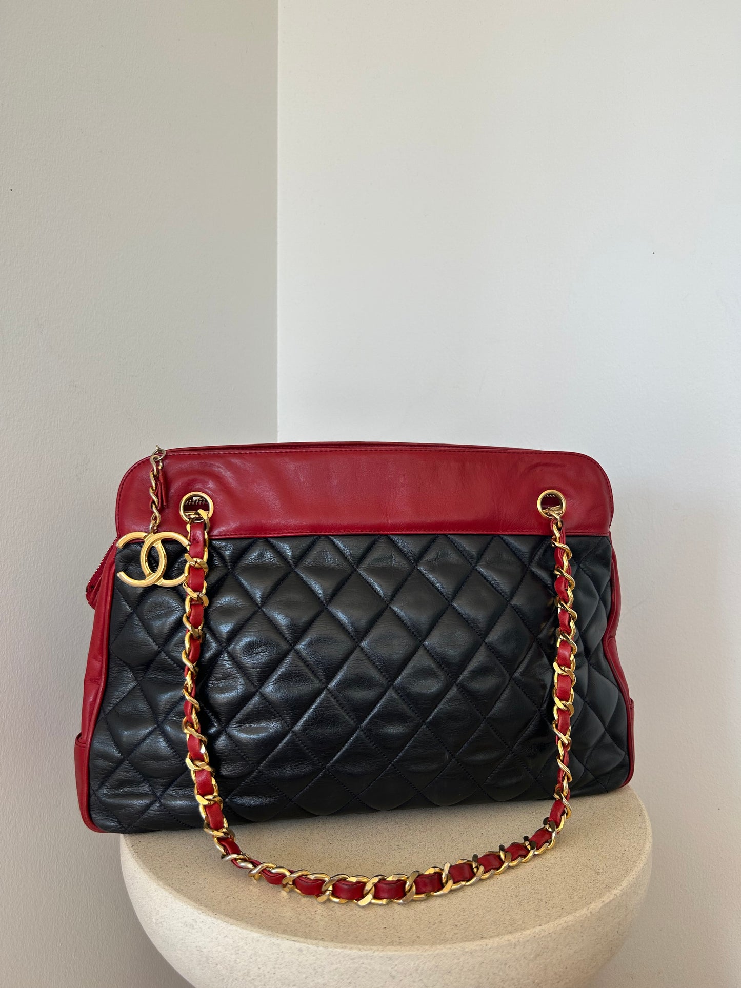 Chanel Shoulder Bag Red/blue