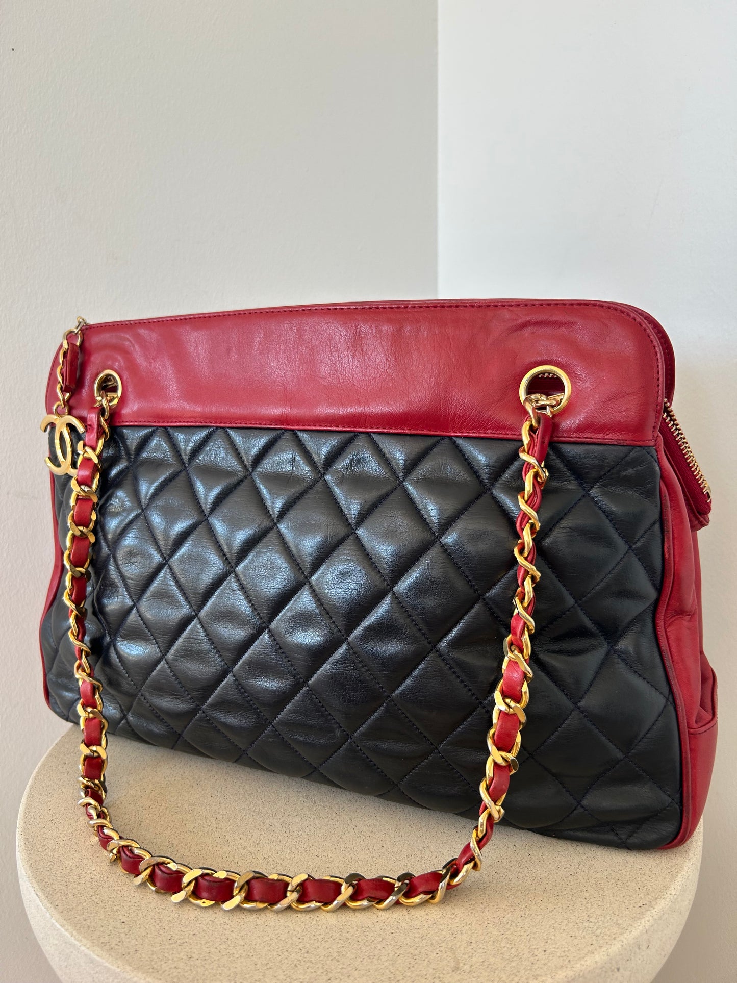 Chanel Shoulder Bag Red/blue