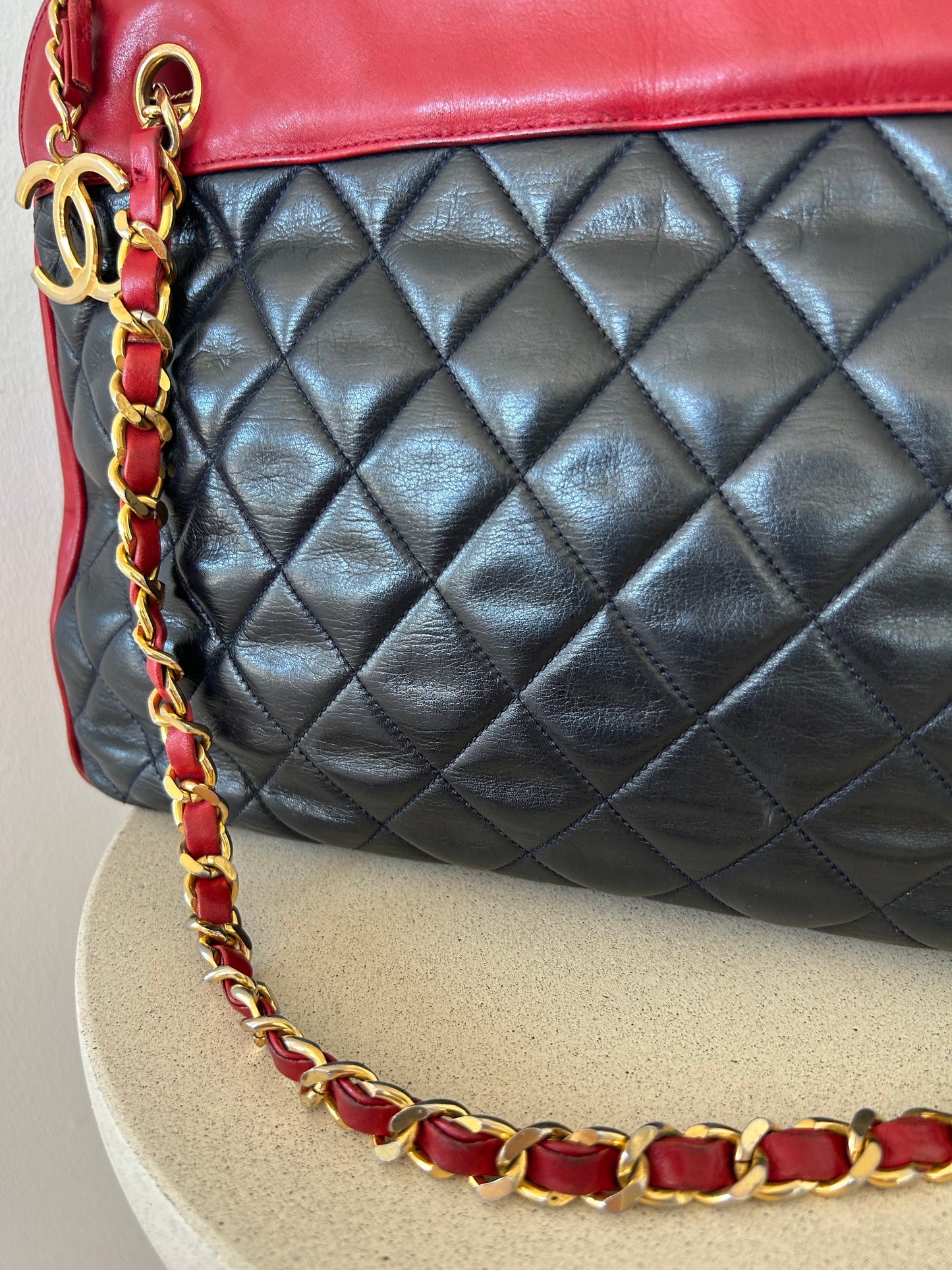 Chanel Shoulder Bag Red/blue
