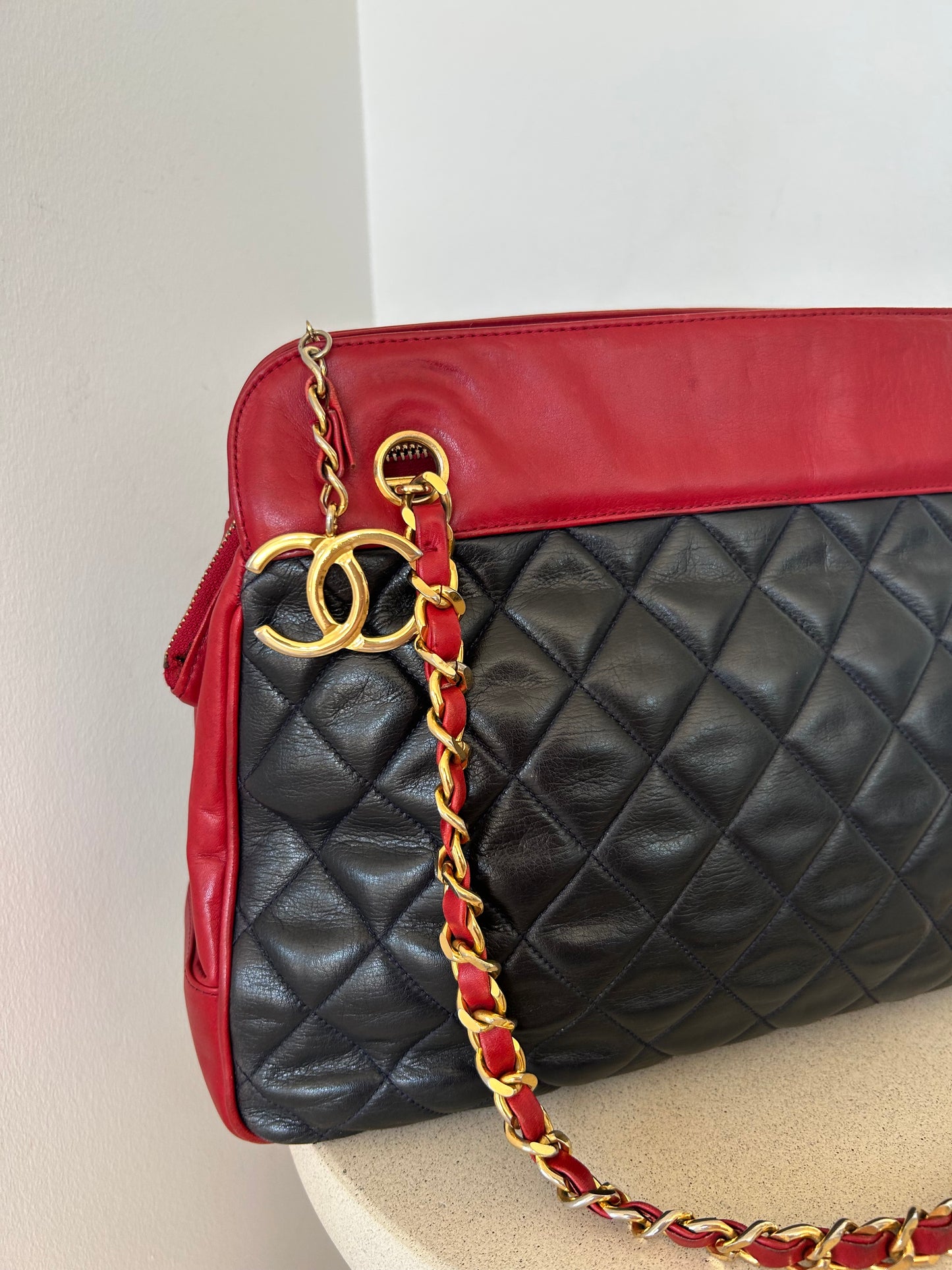 Chanel Shoulder Bag Red/blue