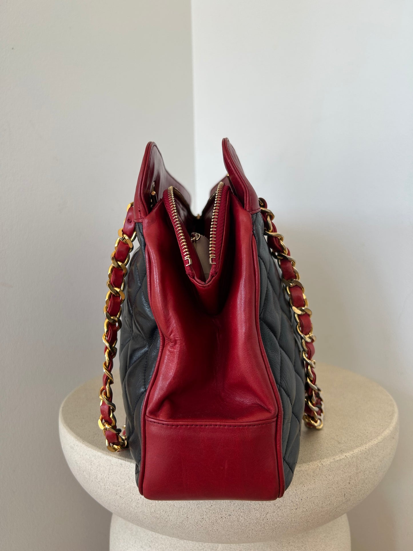 Chanel Shoulder Bag Red/blue