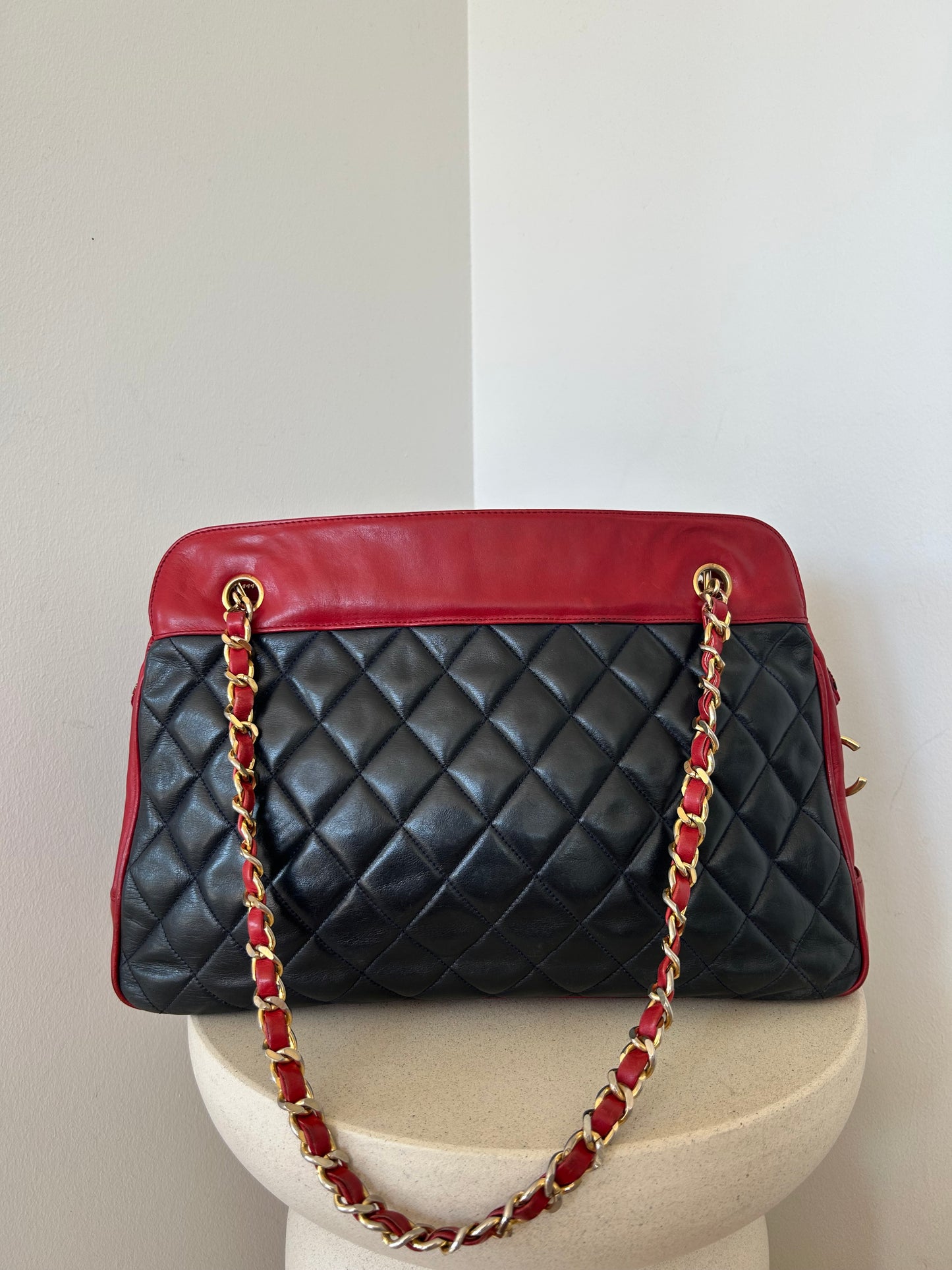 Chanel Shoulder Bag Red/blue