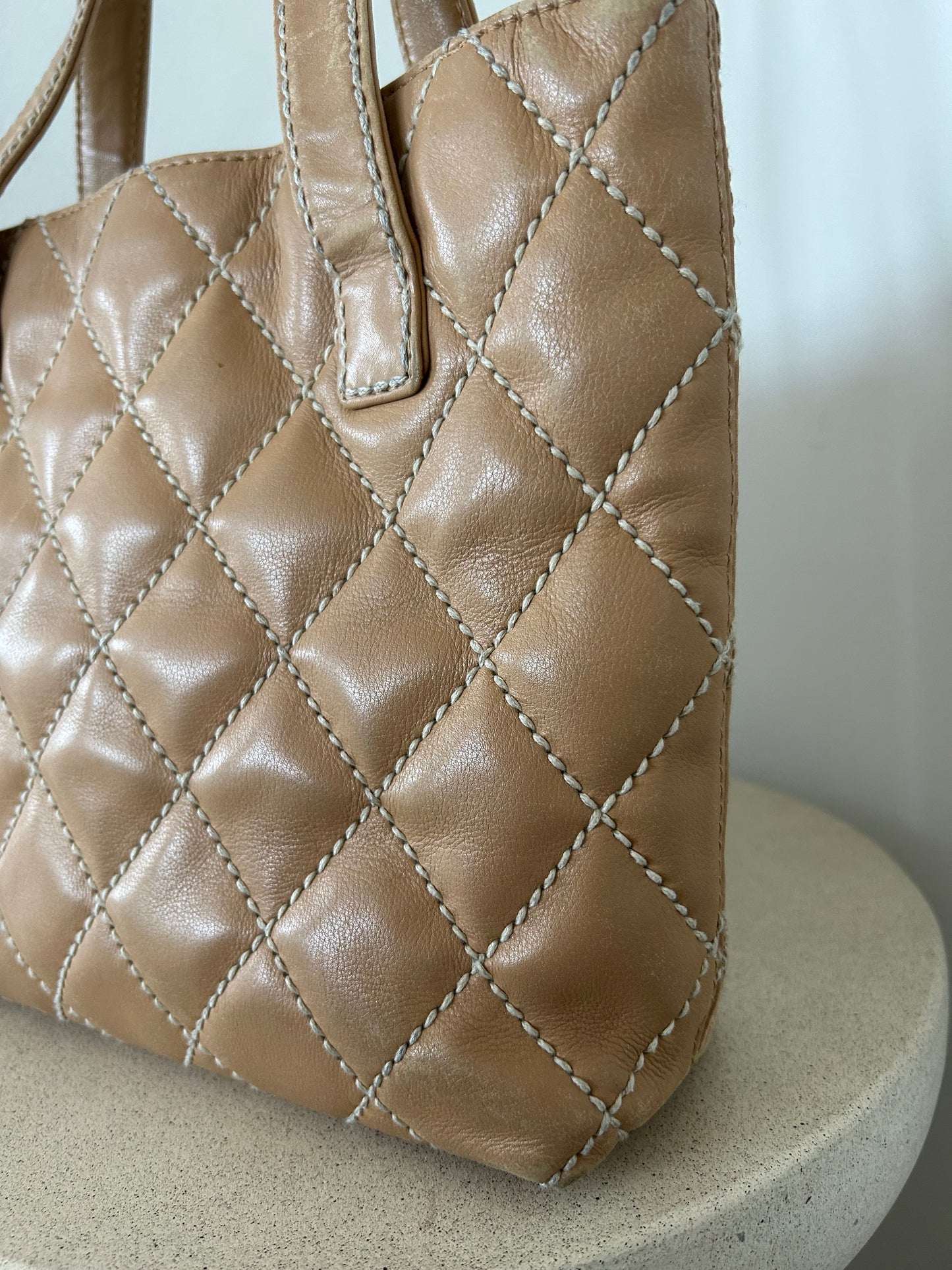 Chanel wild stitch tote