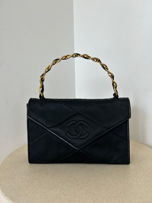 Chanel tophandle nylon bag