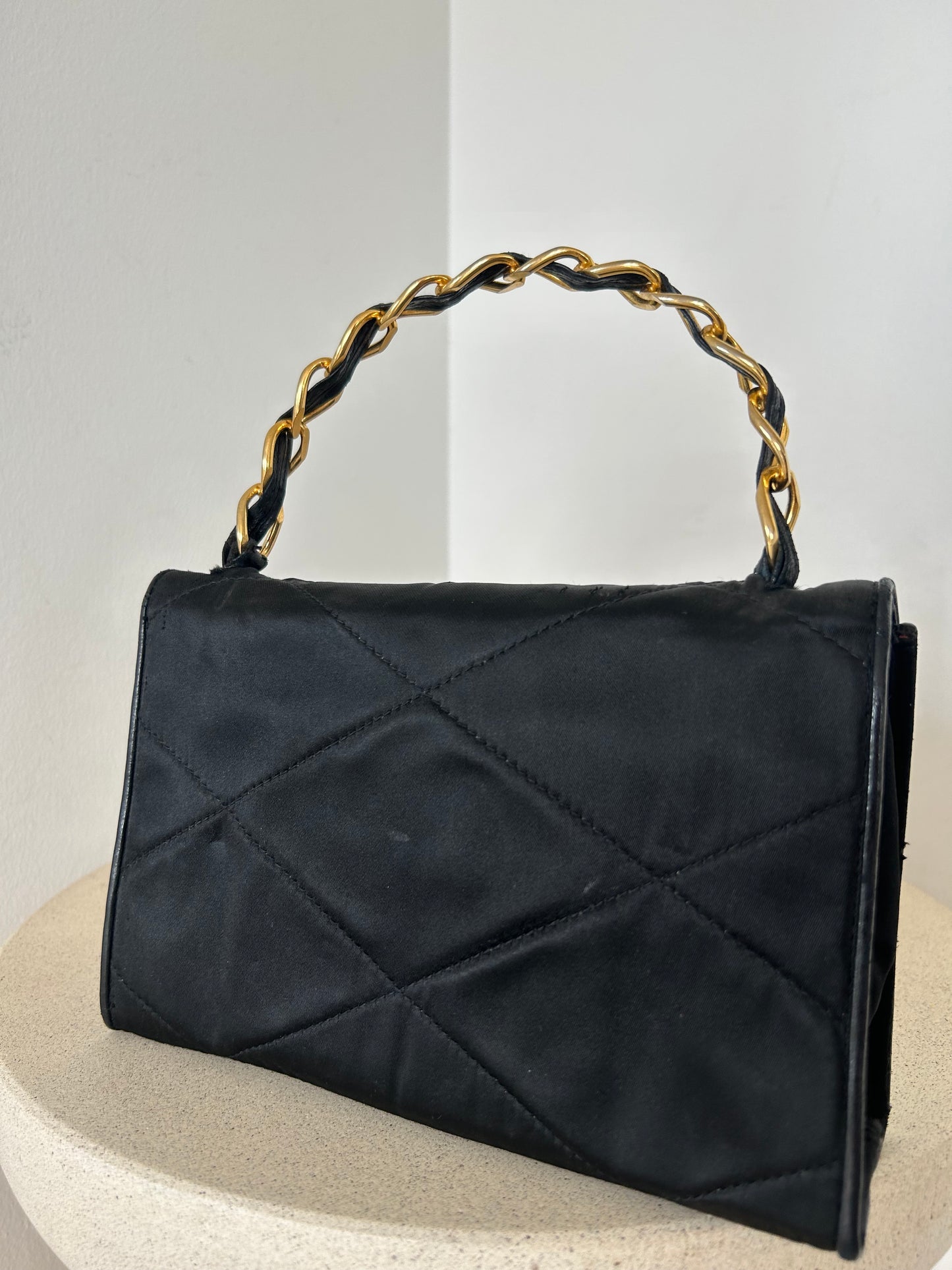 Chanel tophandle nylon bag