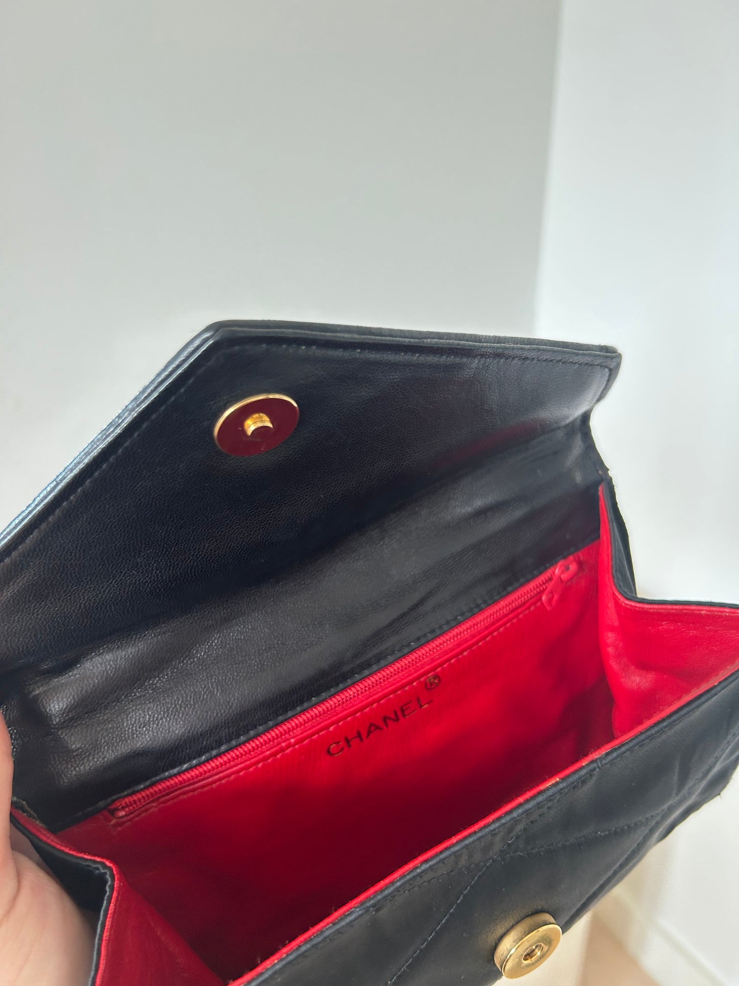 Chanel tophandle nylon bag