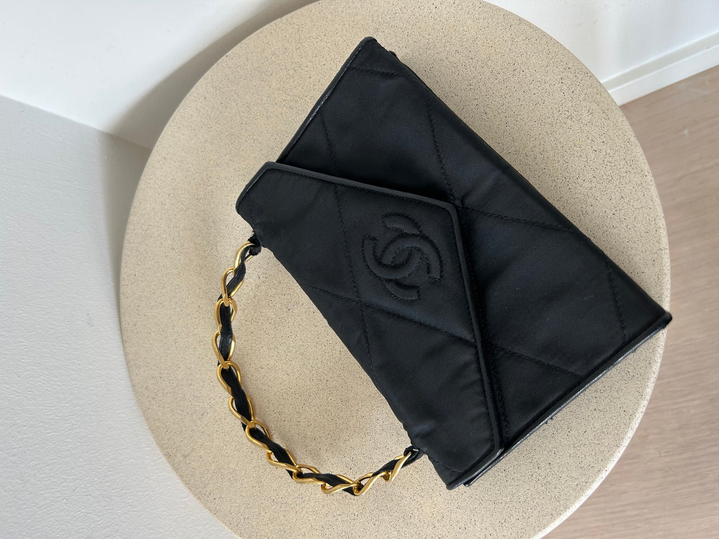Chanel tophandle nylon bag