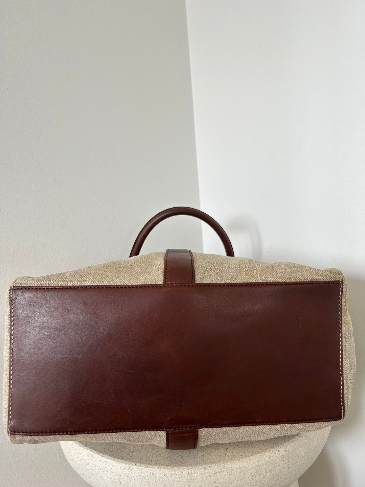 Chanel fabric tote bag