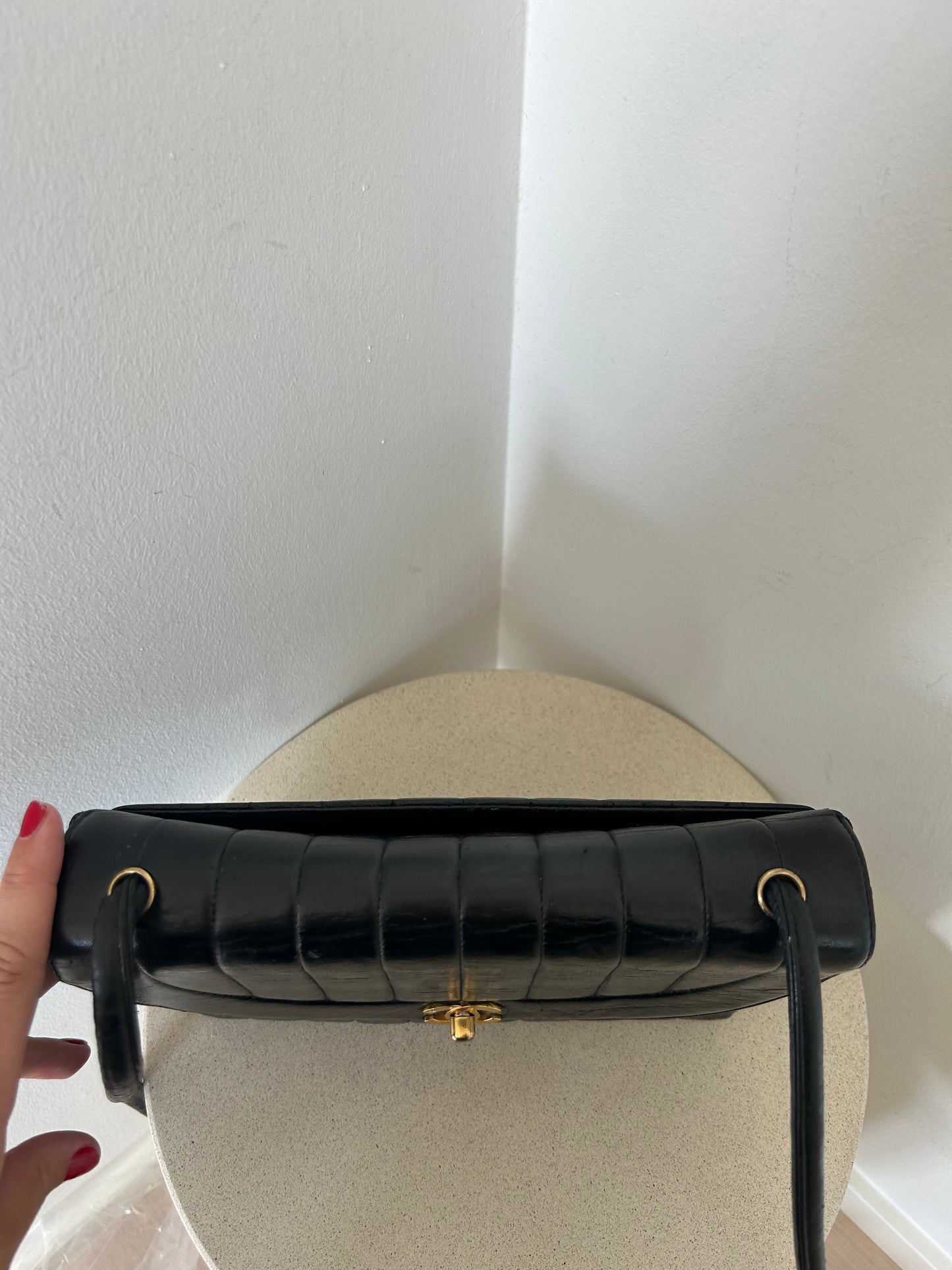 Chanel vertical quilt bag