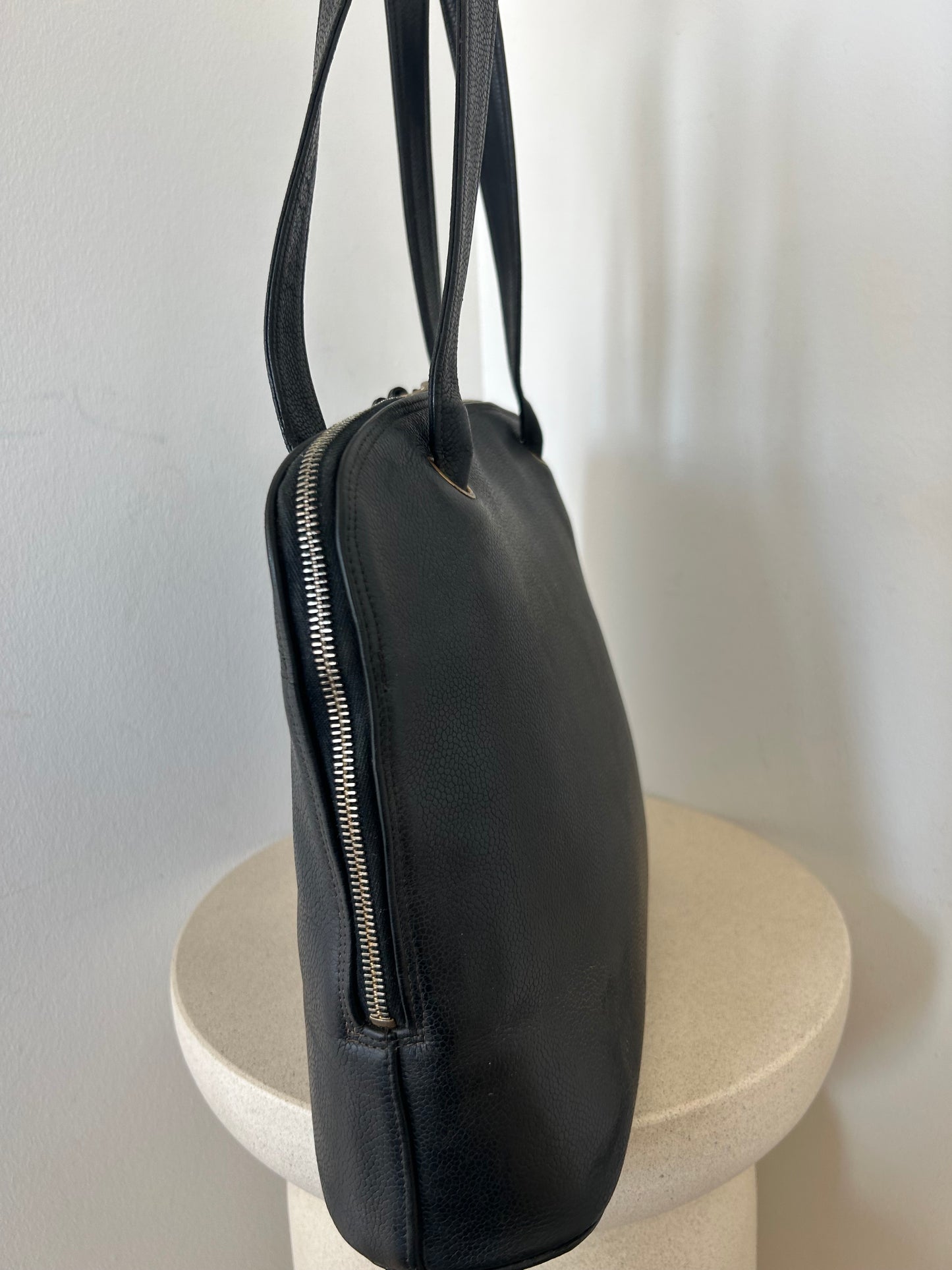 Chanel CC caviar shoulder bag