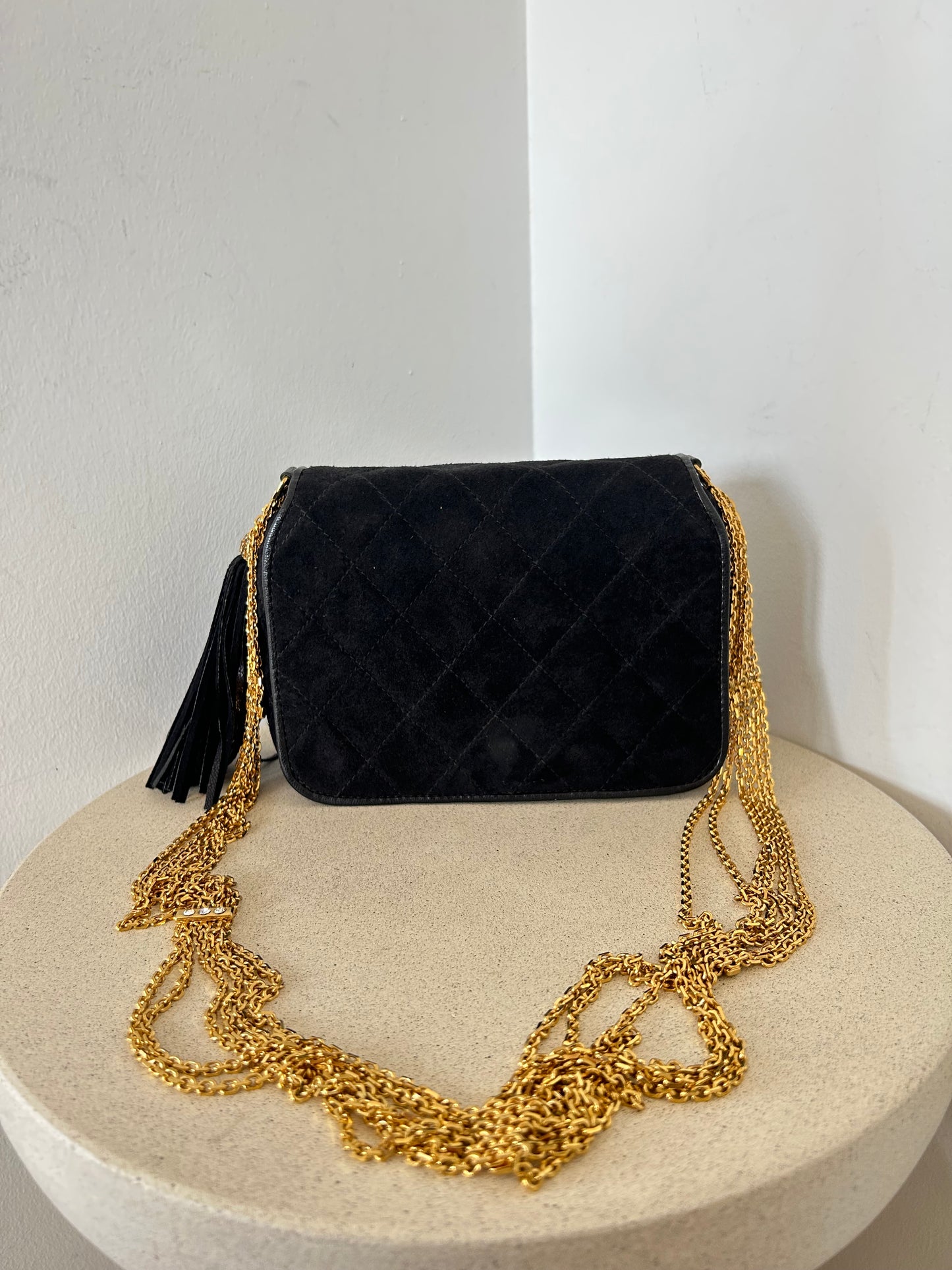Chanel suede bag