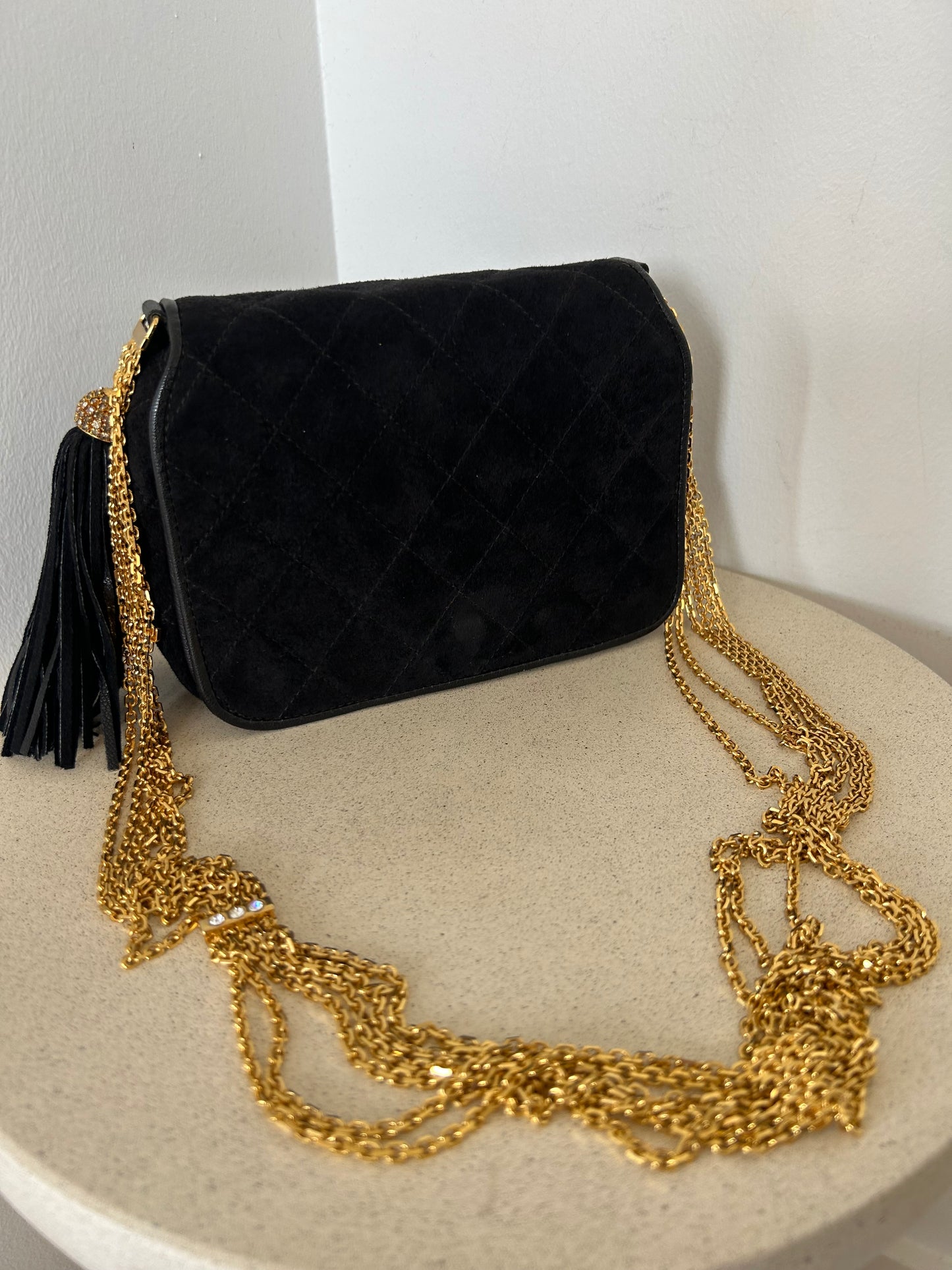 Chanel suede bag