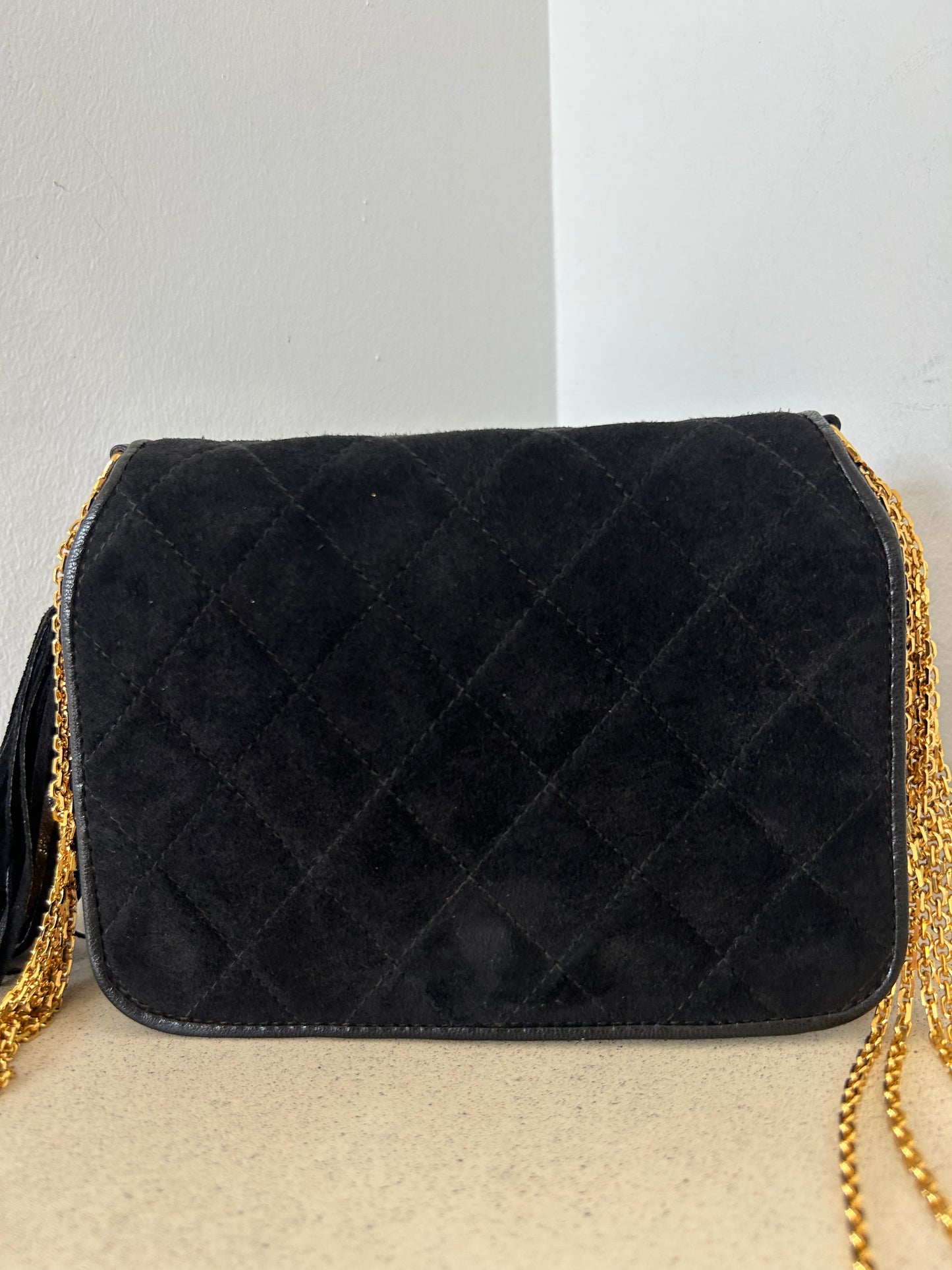 Chanel suede bag