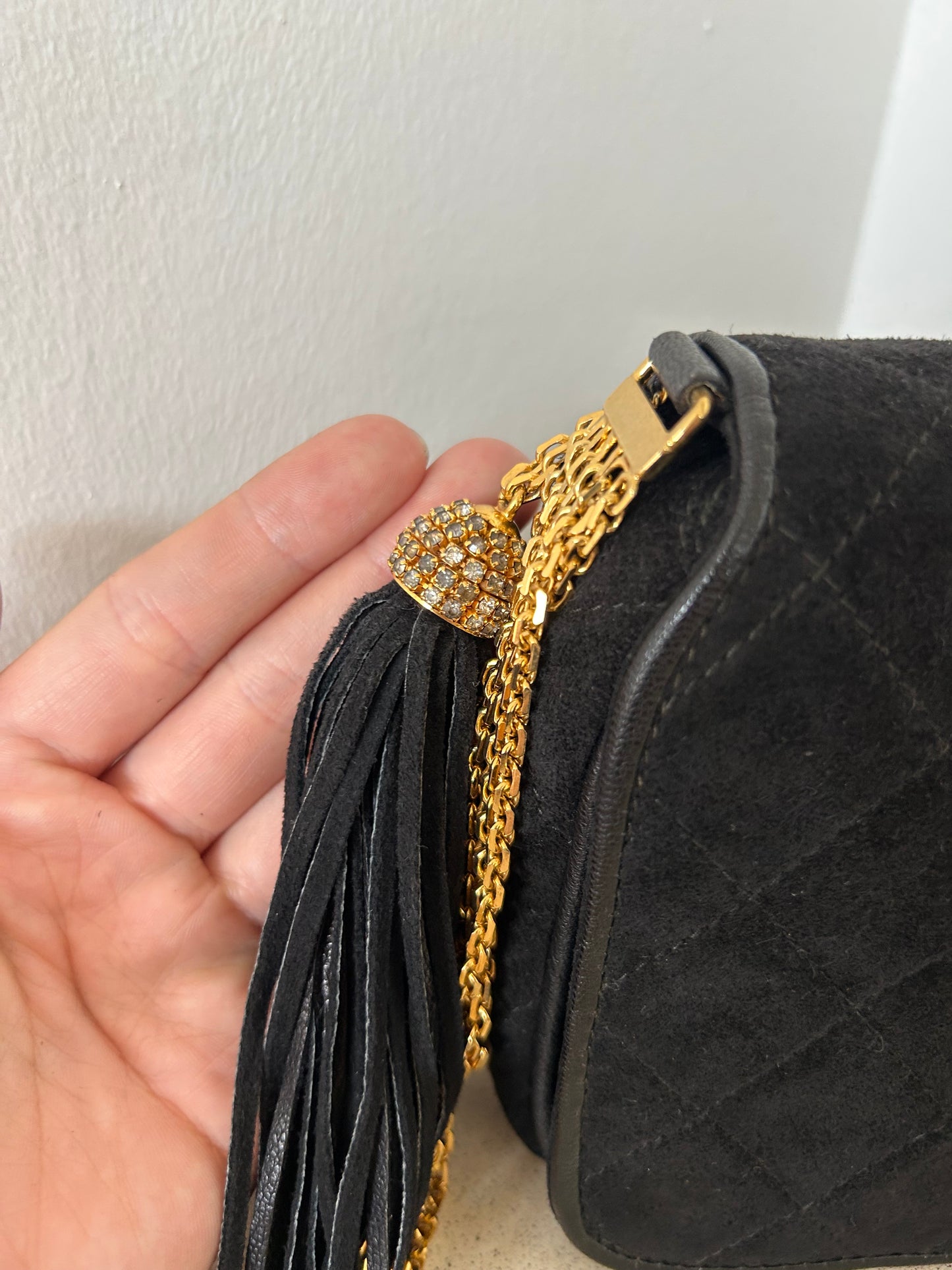 Chanel suede bag