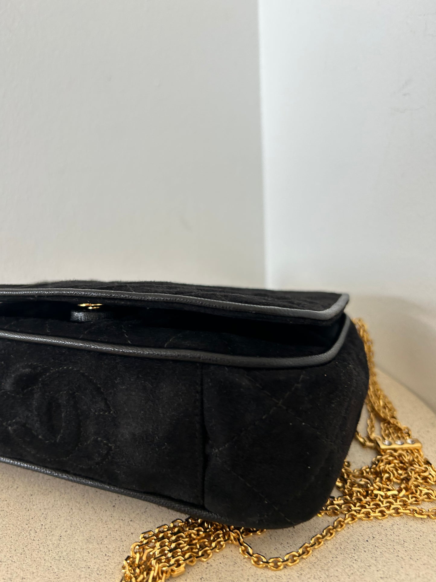 Chanel suede bag