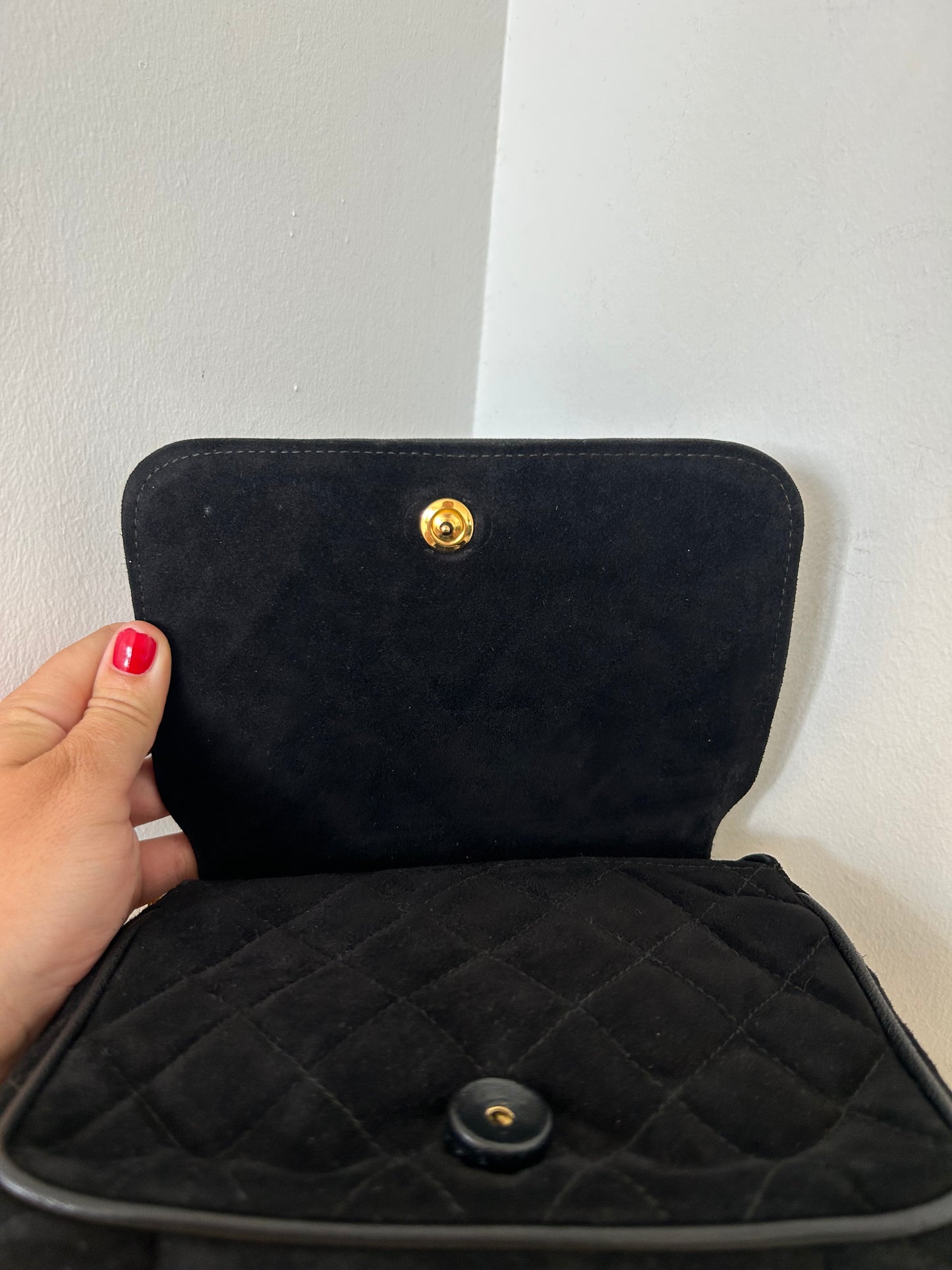 Chanel suede bag