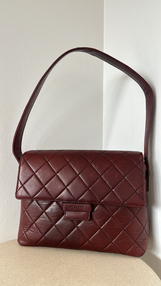 Chanel Quilted Handbag Brown Bag