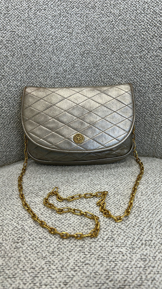Chanel gold crossbody bag