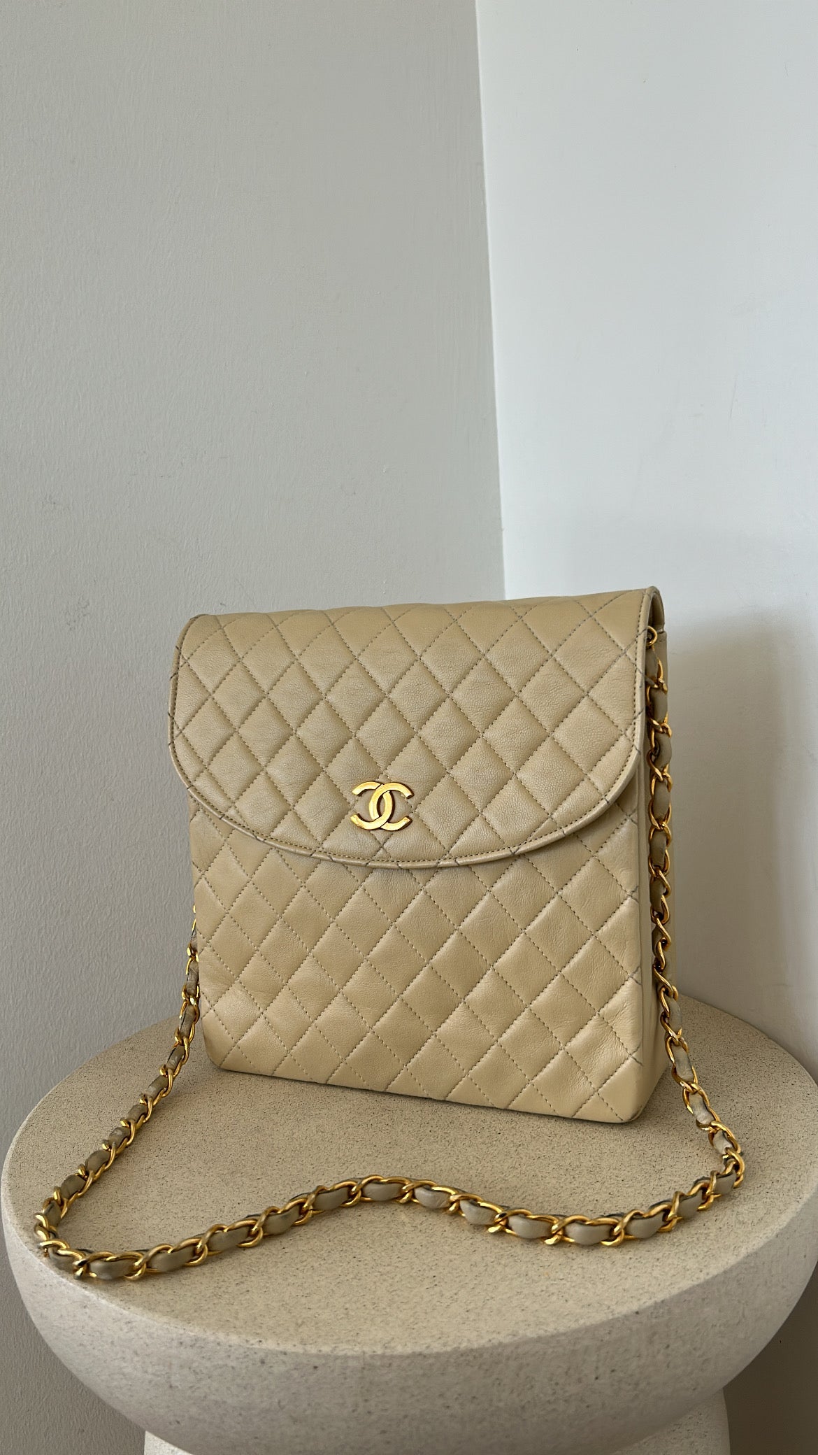 Chanel Beige quilted Bag