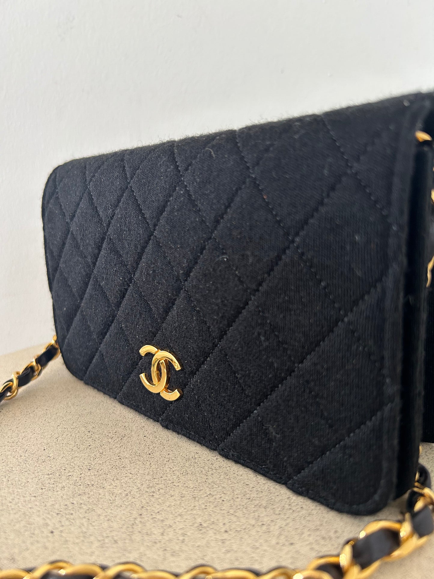 Chanel Diamond Flap Cotton Bag