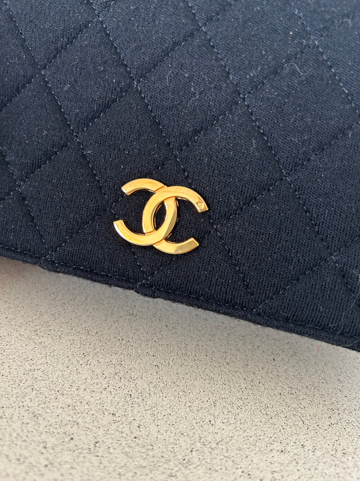 Chanel Diamond Flap Cotton Bag