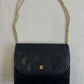 Chanel quilted single flap bag