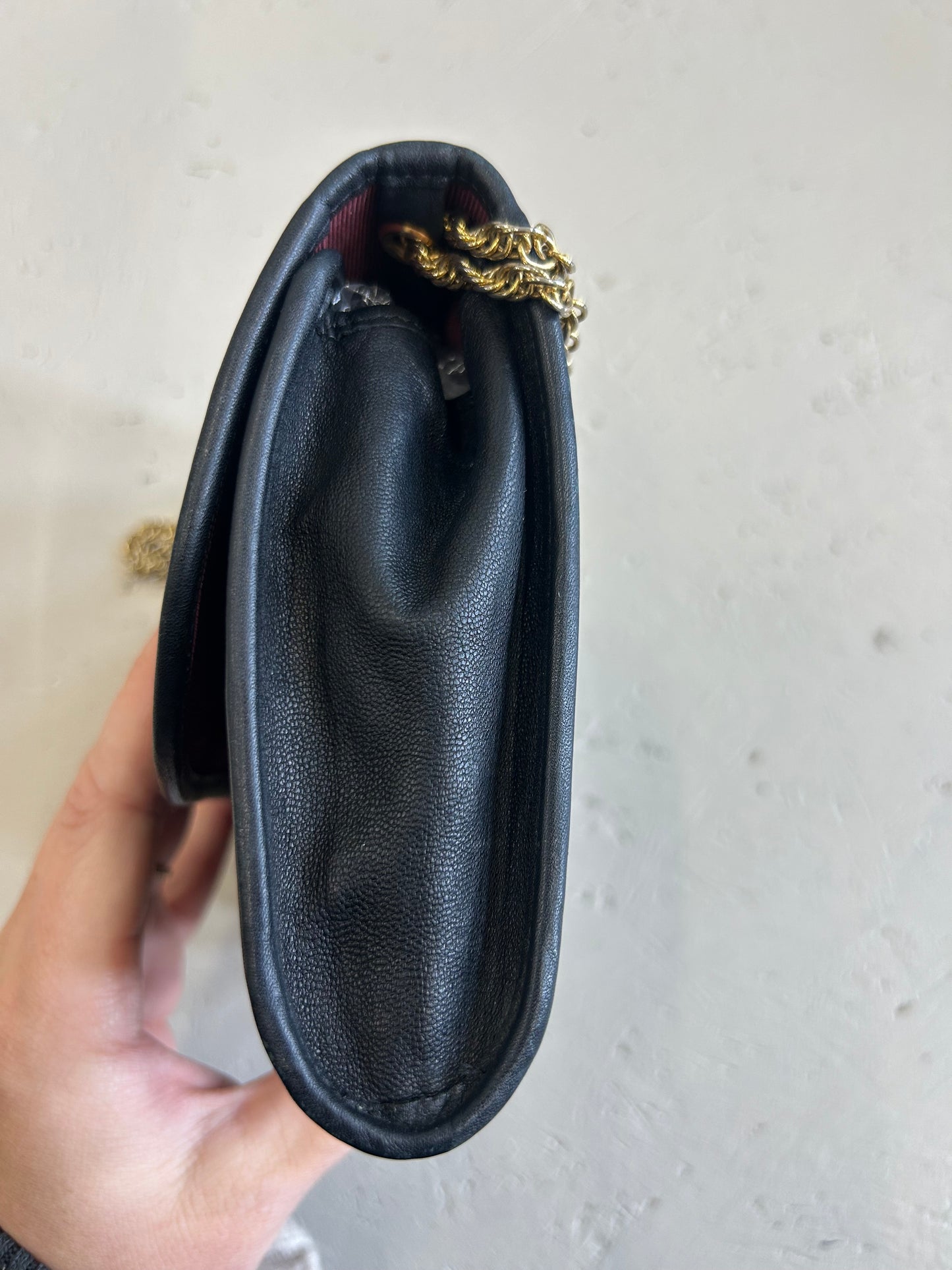 Chanel quilted single flap bag