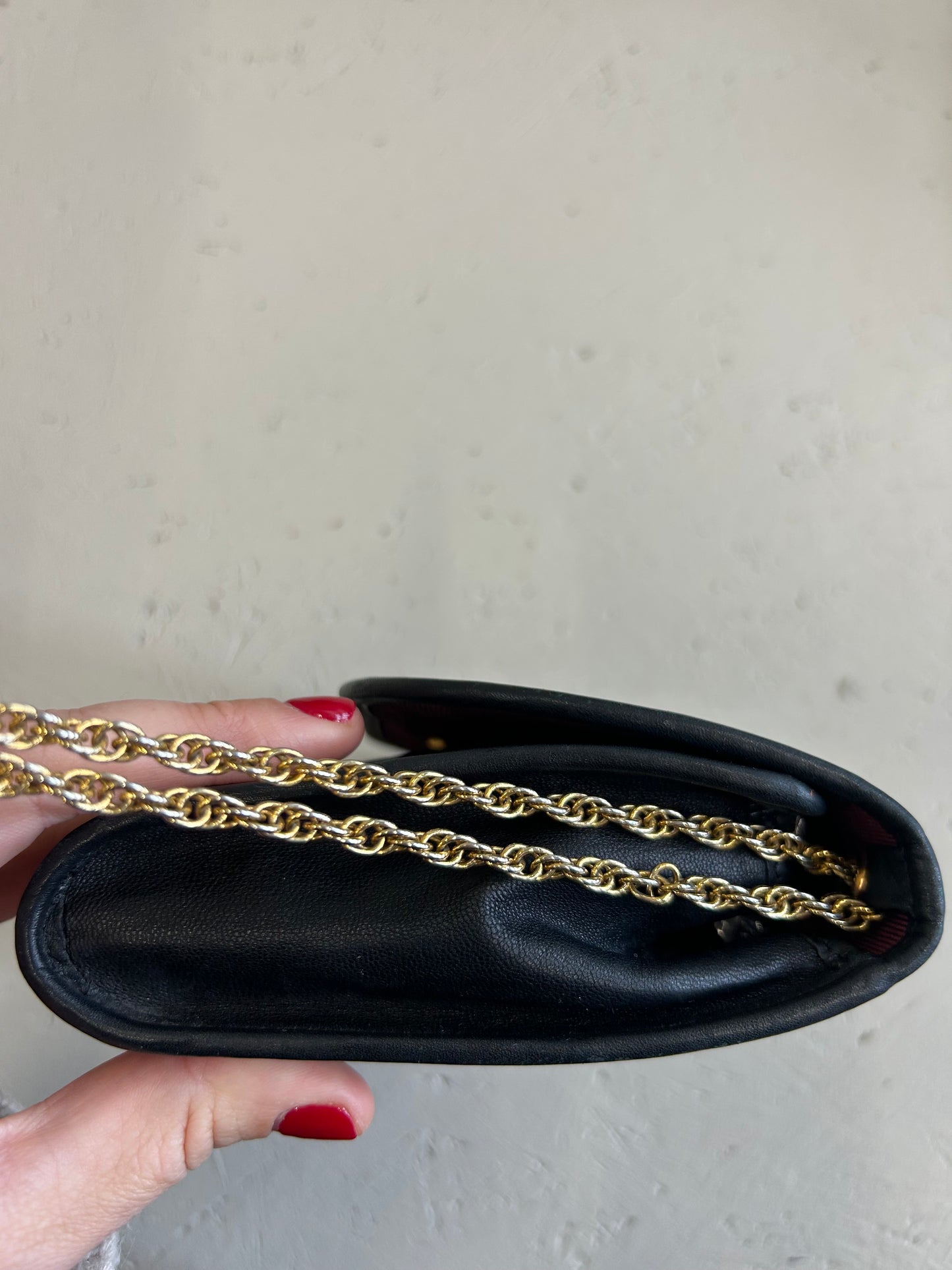 Chanel quilted single flap bag