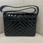 Chanel chevron patent flap bag