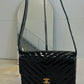 Chanel chevron patent flap bag