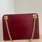 Chanel taske i rødt lammeskind