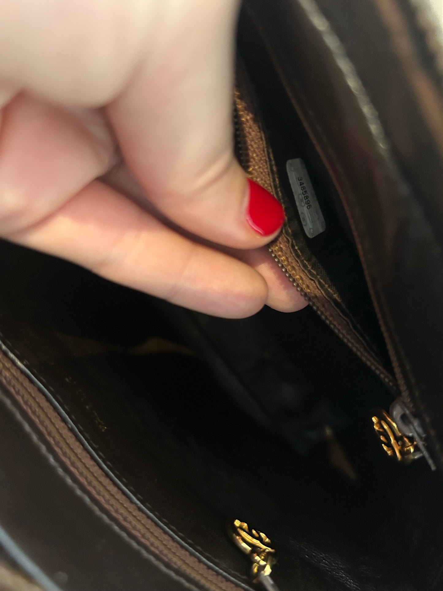 Chanel caviar brown bumbag