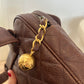 Chanel caviar brown bumbag