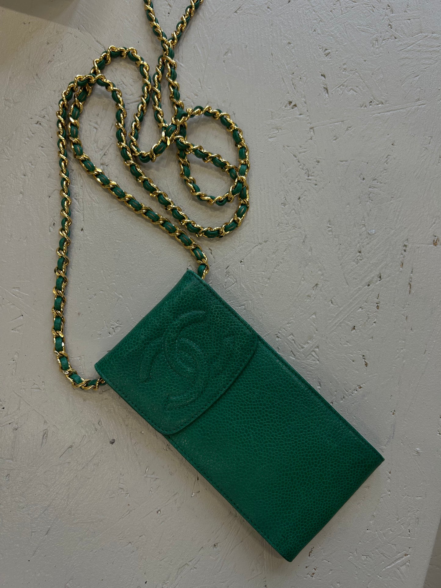Green Chanel Phone Case