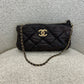 Chanel Brown Pouchette Shoulder Bag