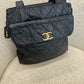 Chanel Navy Quiltet CC Tote