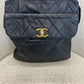 Chanel Navy Quiltet CC Tote
