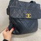 Chanel Navy Quiltet CC Tote