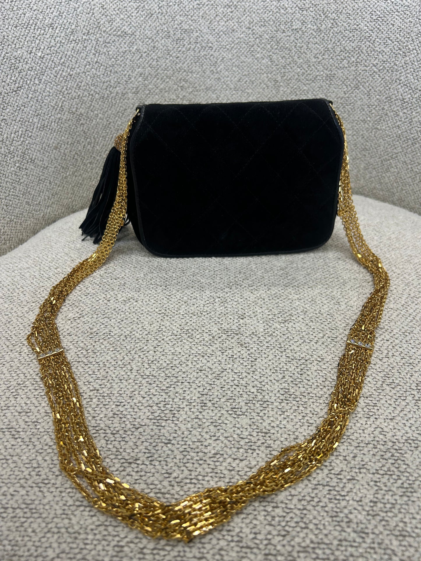 Chanel suede bag