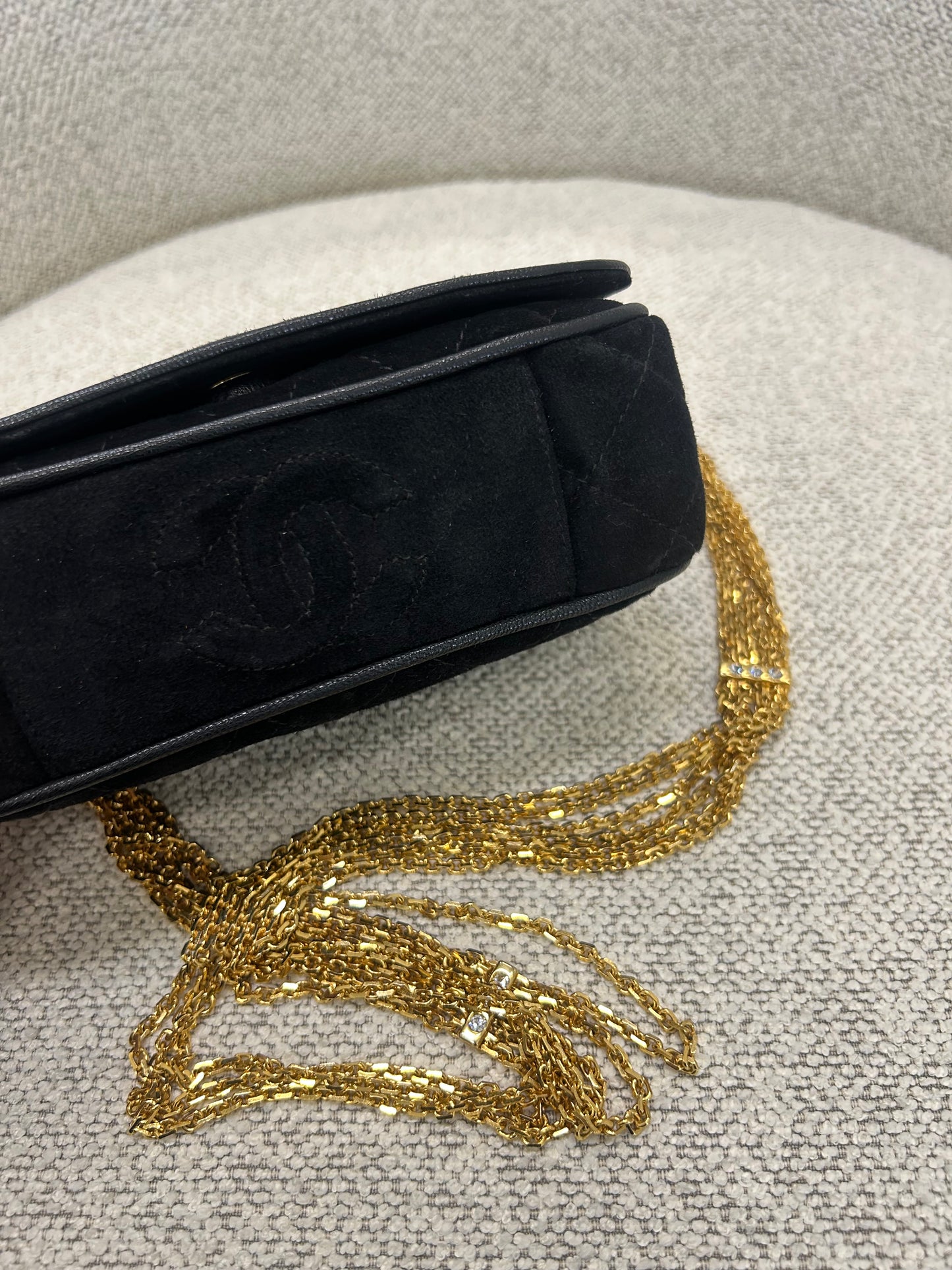 Chanel suede bag